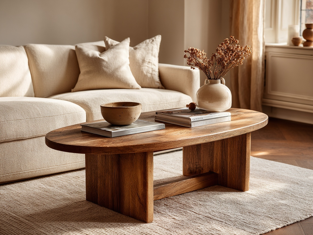 12 Cozy Fall Decor Ideas for Small Apartments Simple fall coffee table decor with books, a small vase and seasonal accents