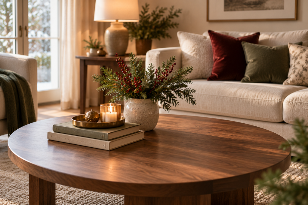 christmas coffee table decor