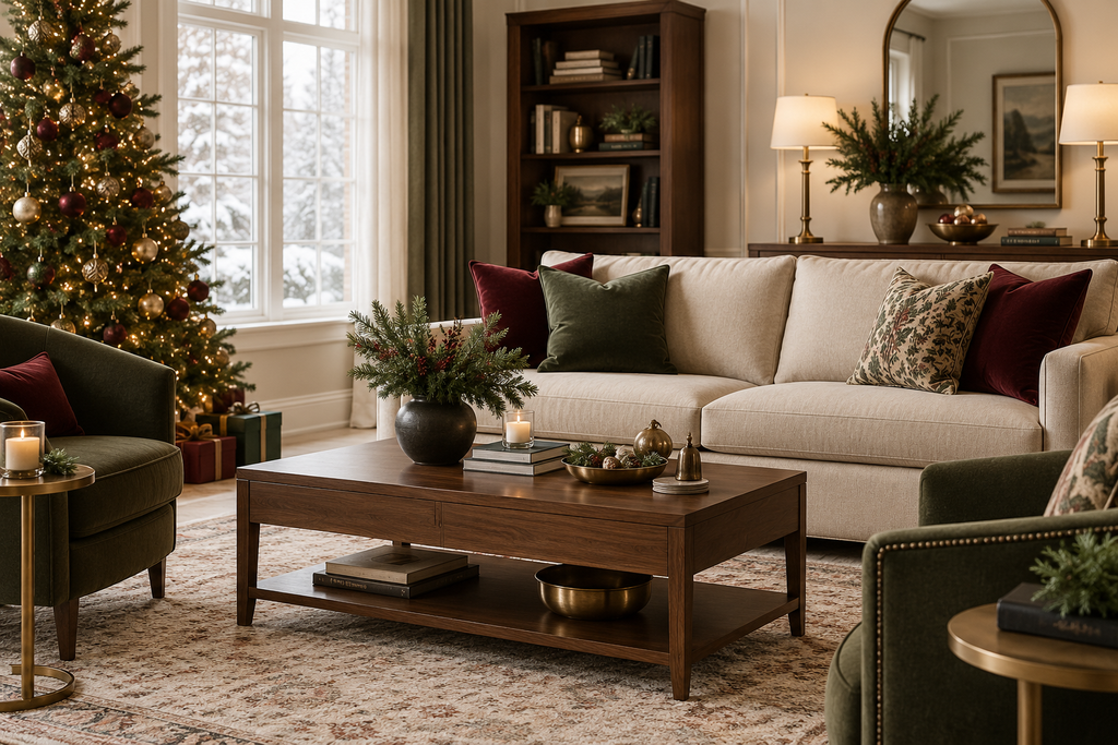 christmas living room color palette